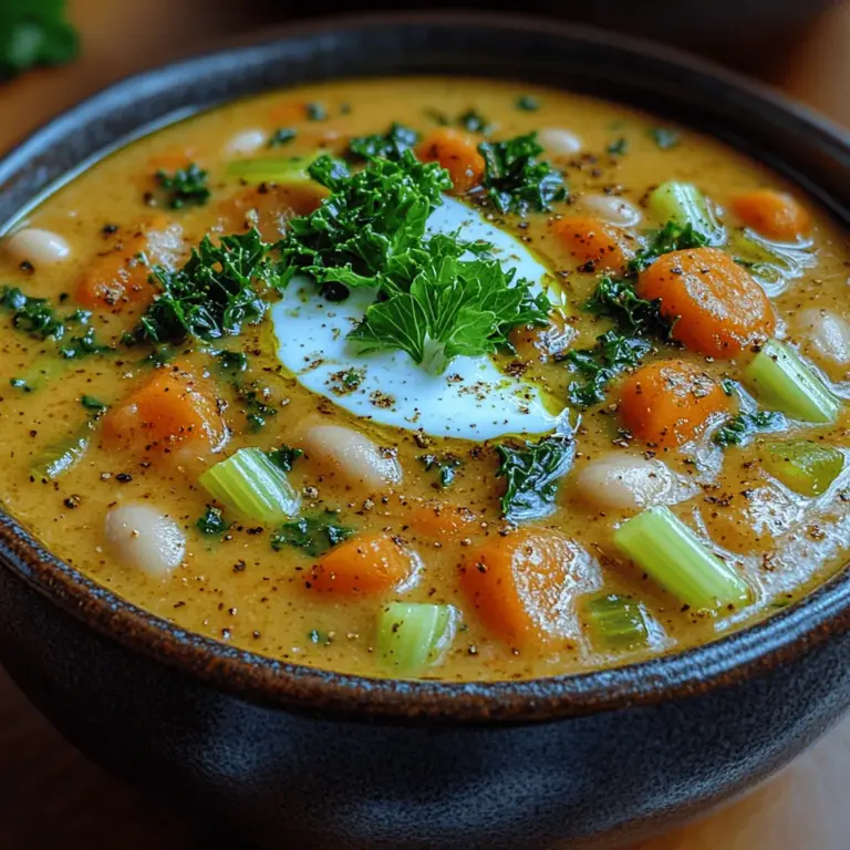 As the seasons change and the temperatures drop, there's nothing quite as comforting as a warm bowl of soup. Enter the Creamy White Bean and Kale Soup—a dish that not only warms your soul but also nourishes your body. This delightful soup brings together the creamy richness of white beans and the vibrant goodness of kale, creating a meal that is both satisfying and wholesome. Whether you're enjoying it on a chilly evening, serving it at a family gathering, or preparing a quick weeknight dinner, this soup is sure to impress.