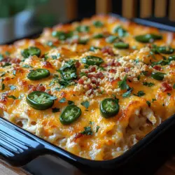 If you're on the lookout for a dish that combines the comforting essence of a casserole with the bold flavors of spicy jalapeño poppers, then Spicy Jalapeño Popper Chicken Casserole is the perfect recipe for you. This hearty meal brings together tender shredded chicken, creamy cheeses, and a kick of heat from fresh jalapeños, making it not only a delight for the taste buds but also a satisfying comfort food for any occasion.
