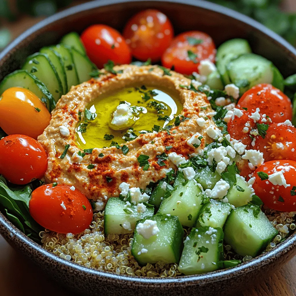 Explore the vibrant and nutritious world of plant-based eating with our Roasted Garlic Hummus Veggie Bowl. This dish not only celebrates wholesome ingredients but also offers a delightful blend of flavors and textures. Whether you're a seasoned vegan or simply looking to incorporate more vegetables into your diet, this recipe showcases how easy it can be to prepare a meal that is both satisfying and healthy. With roasted garlic hummus as the star of the show, you'll discover how to elevate everyday vegetables into a colorful masterpiece that's perfect for lunch, dinner, or meal prep.