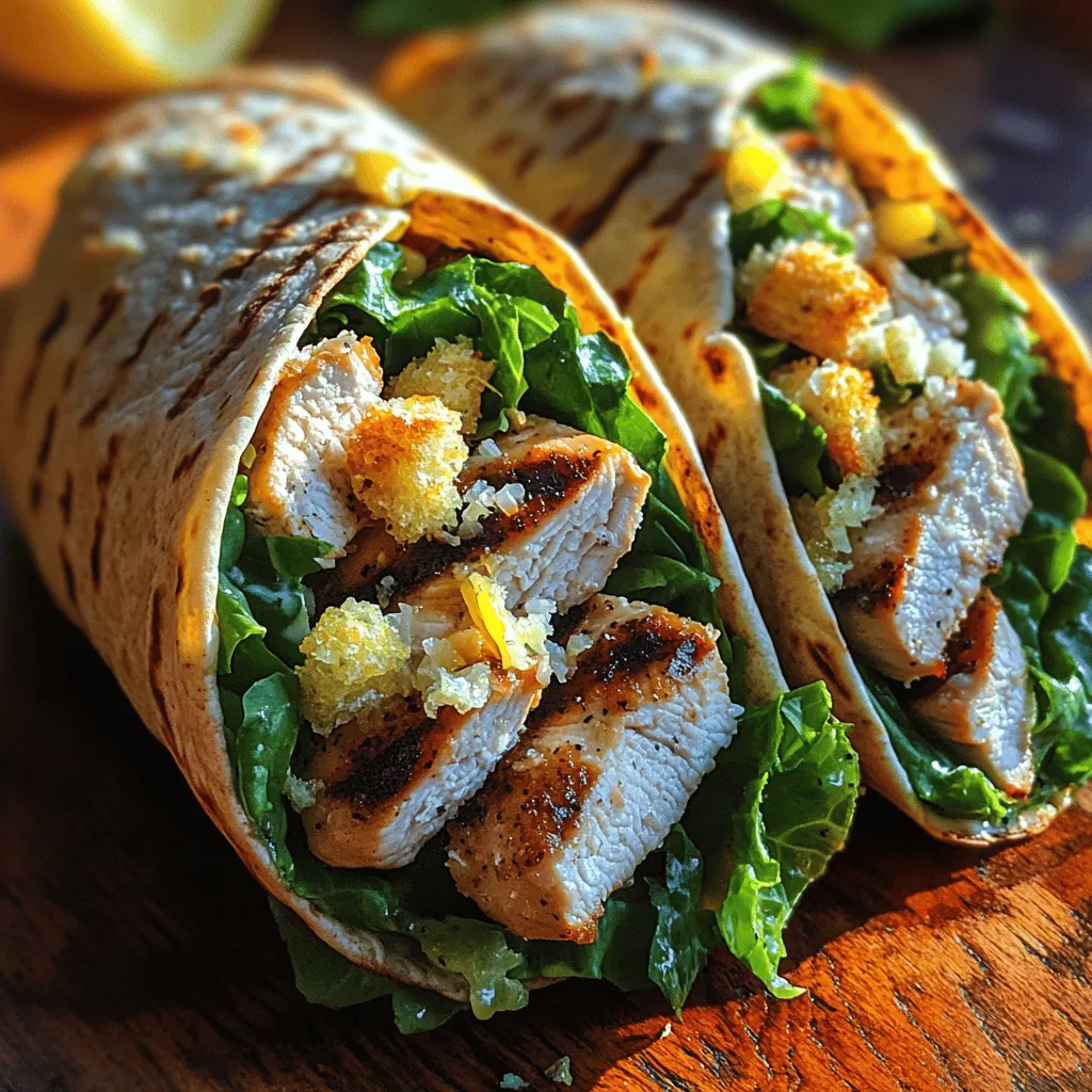 In recent years, wraps have surged in popularity as a go-to option for healthy eating. They offer a convenient and delicious way to enjoy a variety of flavors and ingredients, all neatly packaged in a portable form. Whether for a quick lunch, a satisfying dinner, or meal prep for the week, wraps have carved a niche in our dietary preferences, allowing for endless versatility. Among the myriad of wrap recipes available, Grilled Chicken Caesar Wraps stand out as a delectable choice that caters to both health-conscious eaters and flavor enthusiasts alike.