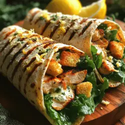 In recent years, wraps have surged in popularity as a go-to option for healthy eating. They offer a convenient and delicious way to enjoy a variety of flavors and ingredients, all neatly packaged in a portable form. Whether for a quick lunch, a satisfying dinner, or meal prep for the week, wraps have carved a niche in our dietary preferences, allowing for endless versatility. Among the myriad of wrap recipes available, Grilled Chicken Caesar Wraps stand out as a delectable choice that caters to both health-conscious eaters and flavor enthusiasts alike.