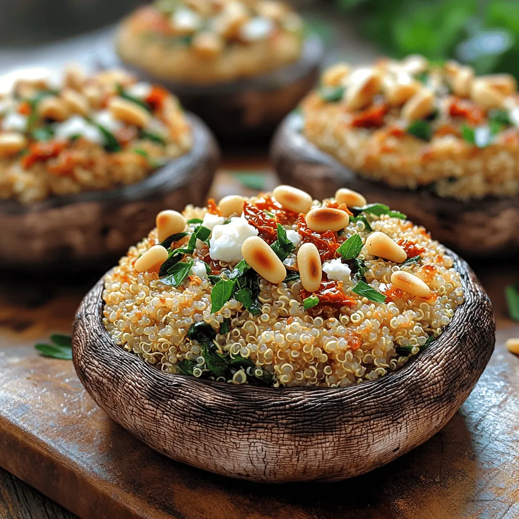 Savory stuffed Portobello mushrooms are a culinary delight that can elevate any meal, serving as a flavorful centerpiece or a delicious appetizer. These mushrooms are not only visually stunning but also offer a versatile base that can be filled with a variety of ingredients to suit different tastes and occasions. Whether you're hosting a dinner party, preparing a family meal, or simply looking for a healthy treat, stuffed Portobello mushrooms fit the bill perfectly.