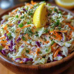 When it comes to summertime gatherings, barbecues, and picnics, a vibrant and refreshing side dish can make all the difference. Enter the Zesty Lemon Dill Coleslaw—a dish that not only elevates your meal with its bright, cheerful colors but also tantalizes the taste buds with the perfect balance of zesty lemon and fresh dill. This coleslaw is not just any ordinary side; it is a celebration of flavors and textures that can transform a mundane plate into a culinary delight.