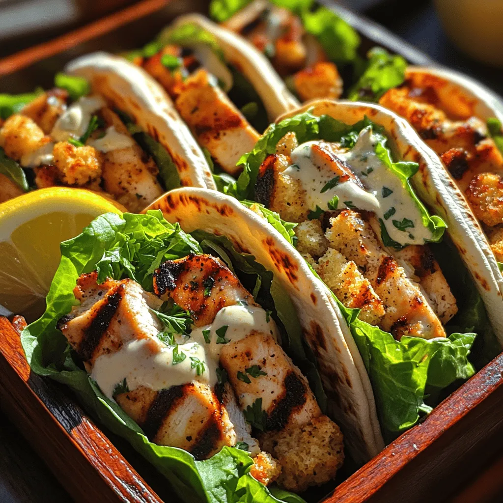 Char-Grilled Romaine Caesar Wraps are not just another meal; they're an experience for the senses. The unique taste profile of this dish is what makes it truly appealing. The smoky flavor imparted by grilling the romaine lettuce creates a delightful depth that contrasts beautifully with the creamy Caesar dressing. As you take a bite, the crunchiness of the grilled lettuce and the crispy texture of homemade croutons provide an enjoyable textural balance that elevates this dish beyond the ordinary.