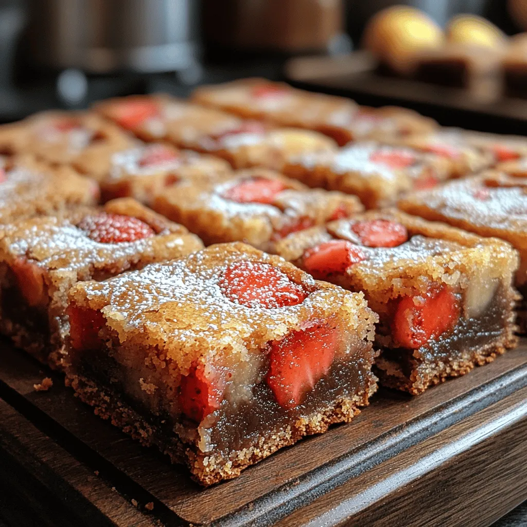 When it comes to desserts that capture the essence of summer, few combinations can rival the delightful pairing of strawberries and lemons. The sweet juiciness of ripe strawberries harmonizes beautifully with the zesty brightness of fresh lemons, creating a flavor profile that is both refreshing and indulgent. Among the myriad of ways to showcase this duo, Strawberry Lemon Bliss Blondies stand out as a unique treat that elevates traditional baking to new heights.