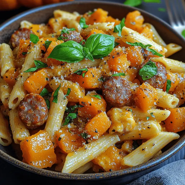Butternut squash is more than just a seasonal vegetable; it’s a powerhouse of nutrition. Rich in vitamins A and C, fiber, and antioxidants, it provides numerous health benefits while adding a delightful sweetness to your dishes. When roasted, butternut squash caramelizes, enhancing its natural sugars and creating a rich, buttery flavor that pairs beautifully with savory ingredients like sausage.