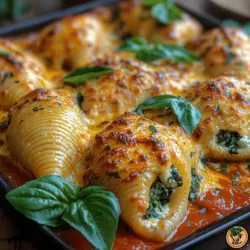 Creamy Dreamy Spinach Cheese Shells: A Delicious Comfort Food Recipe