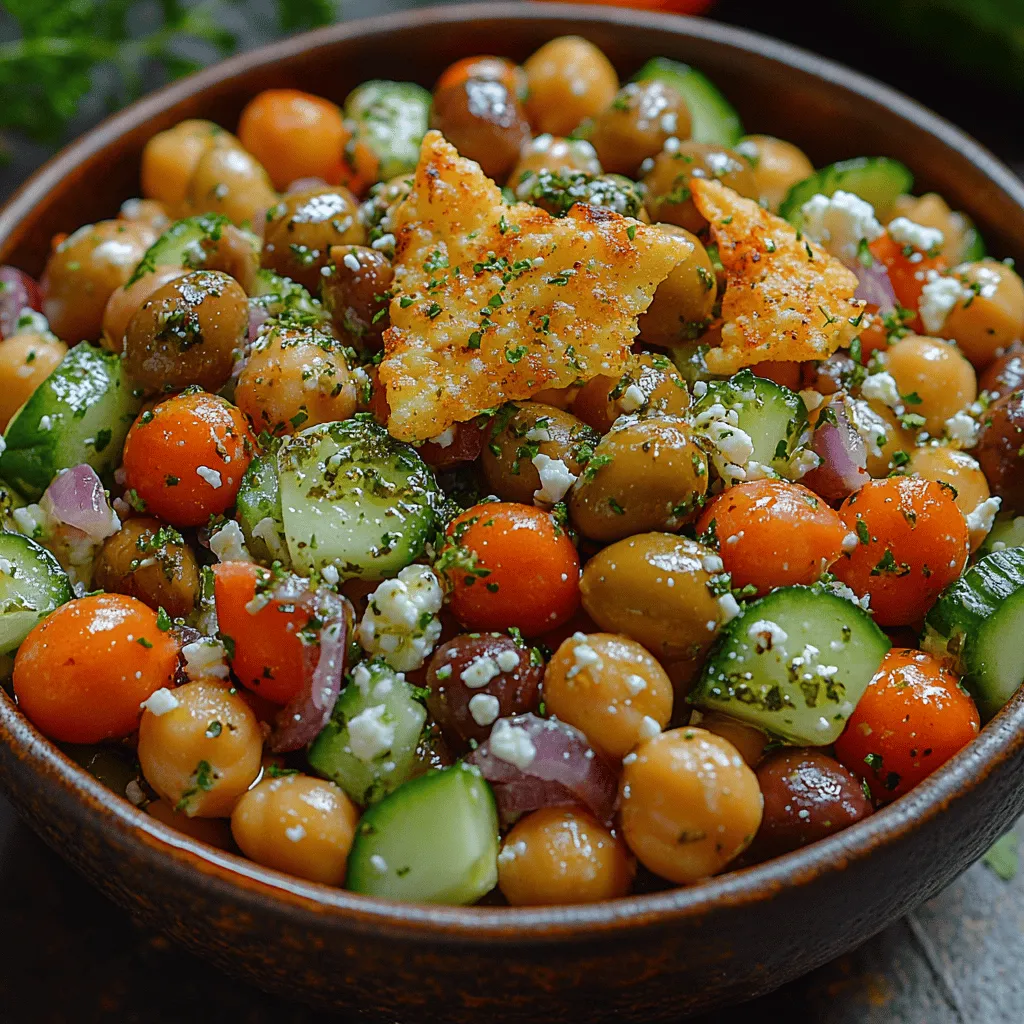At the heart of the Crunchy Greek Chickpea Salad is the humble chickpea, a legume that has been celebrated in Mediterranean diets for centuries. Chickpeas are not only delicious but also incredibly nutritious. They are an excellent source of plant-based protein, making them a fantastic option for vegetarians and vegans alike. In fact, just one cup of cooked chickpeas contains approximately 15 grams of protein, which is essential for muscle repair and overall health.