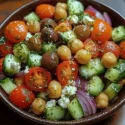 Crispy Delight: Crunchy Greek Chickpea Salad