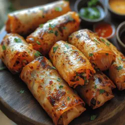 Crispy veggie spring rolls are a beloved appetizer that brings together a medley of fresh vegetables, flavors, and textures, making them a popular choice for gatherings, parties, or a simple snack. These delightful rolls are not only delicious but also a healthy option that caters to both vegetarian and vegan diets. The satisfaction of making spring rolls from scratch allows you to customize the fillings and seasonings to suit your taste preferences, ensuring that every bite is bursting with freshness and flavor.