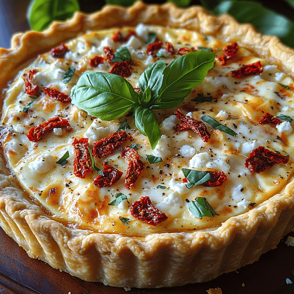 Quiche, a classic dish that hails from France, is renowned for its versatility and ability to cater to a wide array of tastes and preferences. Whether enjoyed at a leisurely brunch, served as a light lunch, or presented as a sophisticated dinner option, quiche stands out for its rich, custard-like filling nestled within a flaky crust. Among the many variations of this beloved dish, the Savory Sun-Dried Tomato Quiche is a favorite for its unique blend of flavors that dance on the palate, making it an exquisite choice for any occasion.