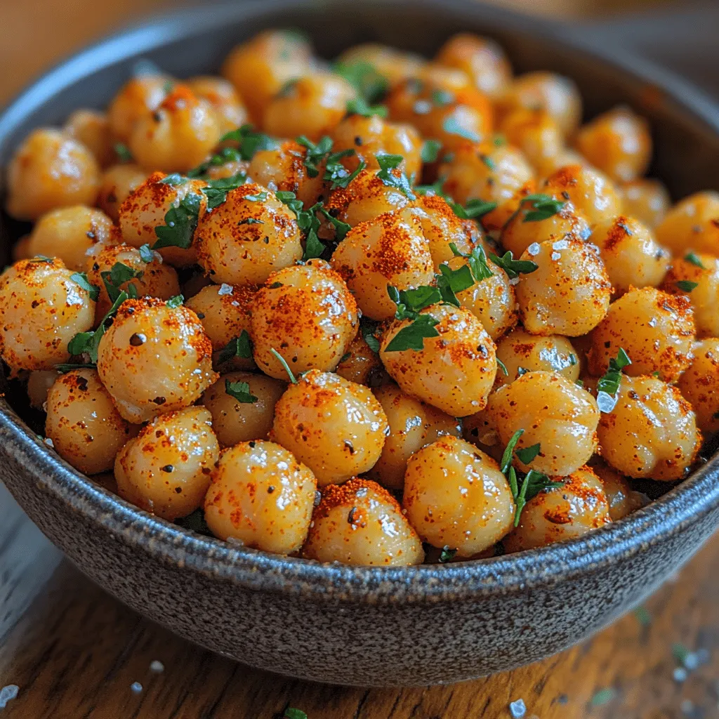 Crispy Fiesta Baked Chickpeas