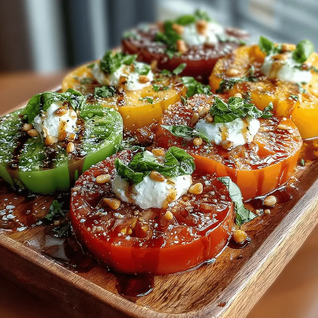 As the sun shines brighter and the days grow longer, summer offers a bounty of fresh produce that invigorates our meals and elevates our culinary experiences. Among the seasonal stars, heirloom tomatoes stand out with their kaleidoscope of colors and rich, complex flavors. These tomatoes are not only visually striking but also promise a taste sensation that is truly unmatched. When combined with creamy burrata cheese, the Heirloom Tomato Bliss Salad transforms into a vibrant centerpiece that is perfect for any occasion, from casual lunches to elegant dinner parties.