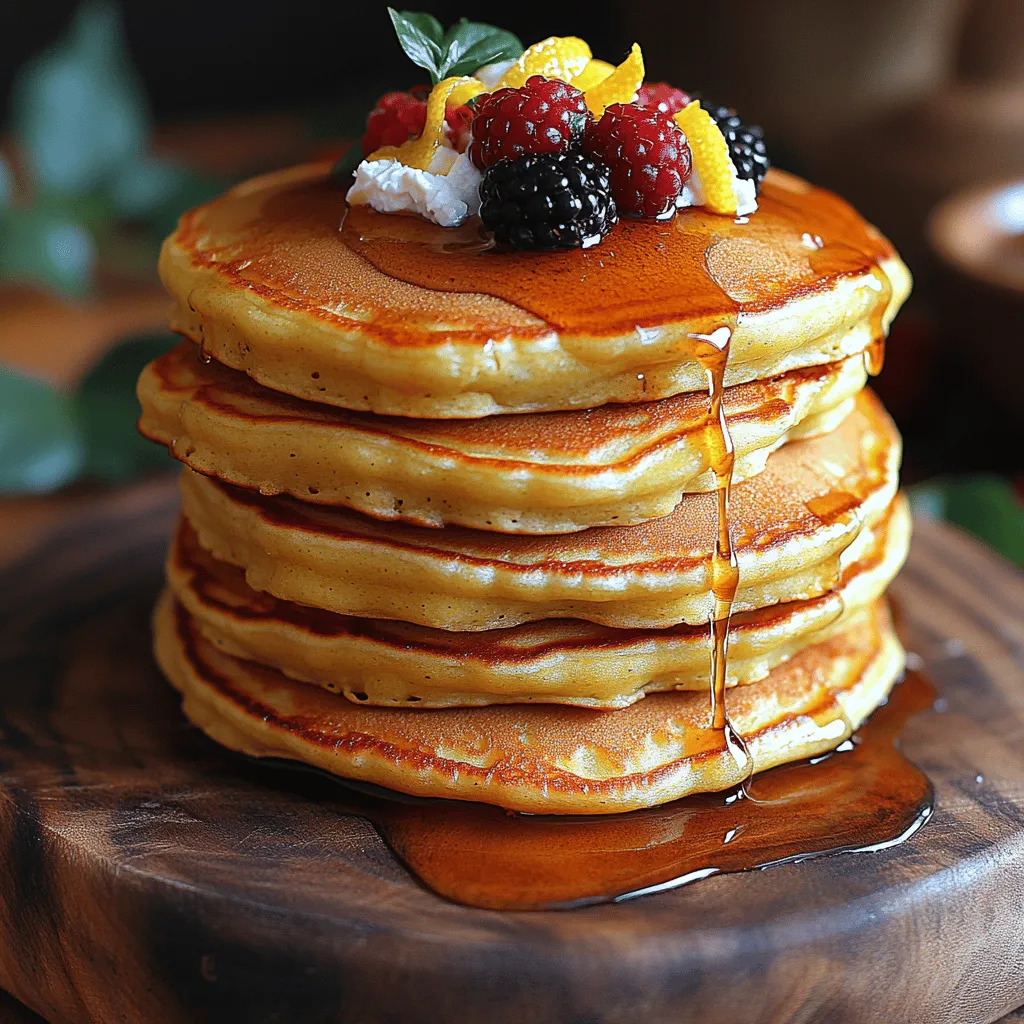 Welcome to the world of fluffy lemon ricotta pancakes—a delightful breakfast option that elevates the traditional pancake experience to new heights. These pancakes are not just a treat for the taste buds but also a feast for the eyes, boasting a light and airy texture that is both comforting and sophisticated. The combination of creamy ricotta cheese and zesty lemon creates a unique flavor profile that dances on the palate, making them perfect for a cozy brunch or a special occasion.