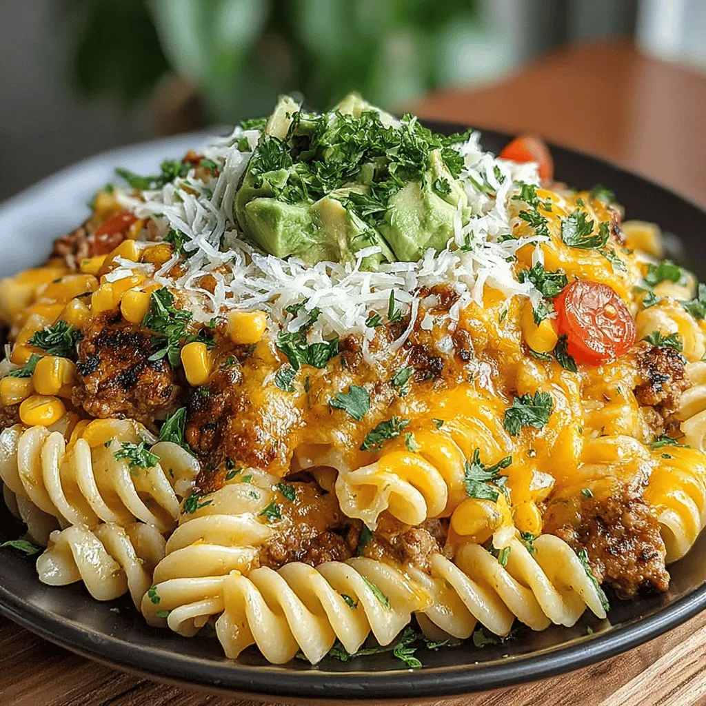 Creamy Taco Pasta Delight is a delightful fusion dish that marries the robust flavors of tacos with the comforting textures of pasta. This innovative recipe is not just a meal; it’s an experience that transforms your dinner table into a fiesta of flavors. Ideal for busy weeknights, Creamy Taco Pasta Delight can be whipped up in a mere 30 minutes, making it a go-to option for families seeking a hearty yet simple dinner. Its rich, creamy sauce combined with the vibrant spices of taco seasoning creates a dish that is both satisfying and indulgent, sure to please even the pickiest eaters.