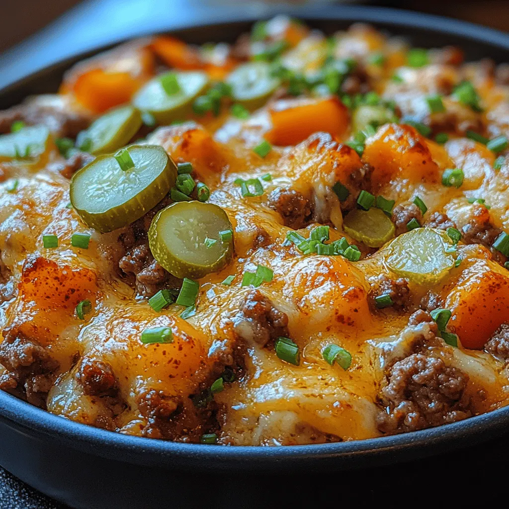 In the realm of comfort food, few dishes stand out like the classic cheeseburger. Its nostalgic flavors evoke memories of summer barbecues and family gatherings, making it a perennial favorite for many. Now imagine capturing that iconic flavor in a low-carb, casserole format that’s perfect for weeknight dinners or meal prep. Enter the Cheesy Low-Carb Delight: Cheeseburger Casserole, a dish that combines all the mouthwatering elements of a cheeseburger into a convenient, hearty meal. This recipe is not only simple to make but also packed with wholesome ingredients that will satisfy your cravings without compromising your dietary goals.