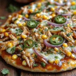 Crispy BBQ Chicken Flatbread Recipe