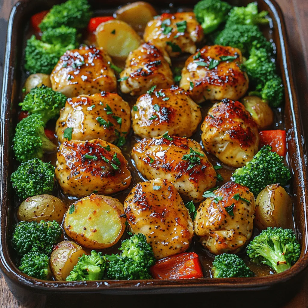 When it comes to weeknight dinners, the appeal of a quick, delicious, and wholesome meal cannot be overstated. One dish that perfectly embodies these qualities is the Sweet & Savory One-Pan Honey Mustard Chicken and Veggies. This dish not only tantalizes your taste buds with a delightful balance of sweet and savory flavors but also simplifies the cooking process with its one-pan approach. Whether you're a busy parent juggling multiple responsibilities or a culinary novice looking to impress, this recipe is designed to cater to your needs with minimal fuss and maximum flavor.