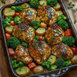 Sweet & Savory One-Pan Honey Mustard Chicken and Veggies