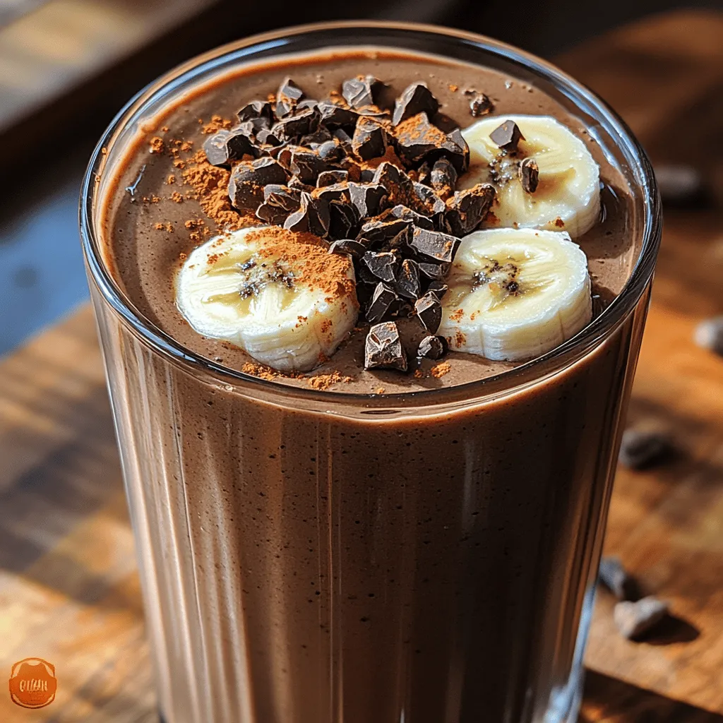 Silky Tahini Chocolate Smoothie Recipe