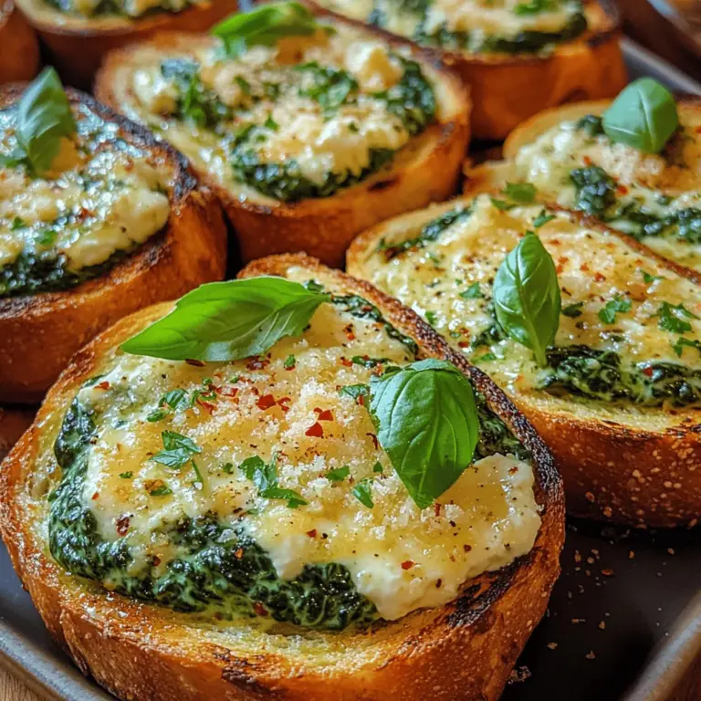 The key to achieving a delightful creamy ricotta spinach toast lies in how you layer the ricotta-spinach mixture on the bread. Start with a rustic or artisan-style bread, toasted to perfection. The texture of the bread serves as a sturdy base, allowing each bite to hold its shape while adding an appealing crunch.