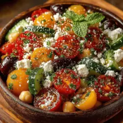 Mediterranean cuisine is celebrated not only for its vibrant flavors but also for its numerous health benefits. Rich in fresh vegetables, whole grains, lean proteins, and healthy fats, this culinary tradition promotes heart health, weight management, and overall well-being. Among the many delightful dishes that embody this philosophy, the Mediterranean Chickpea Greek Salad stands out as a colorful, nutritious option that is as satisfying as it is easy to prepare.