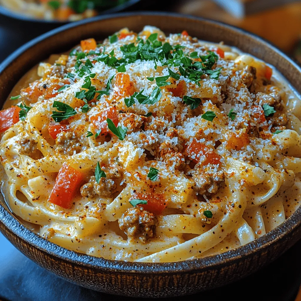 If you're in search of a dish that perfectly balances creaminess with a kick of spice, look no further than Creamy Cajun Turkey Pasta. This delectable recipe features a rich and flavorful sauce enveloping tender pasta, making it a delightful option for various occasions, whether it's a quick weeknight dinner or a lively family gathering. The harmony of flavors—spicy Cajun seasoning combined with the creamy texture of the sauce—creates a meal that’s not only satisfying but also packed with nutritional benefits.