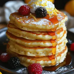 Are you ready to elevate your breakfast game with an indulgent yet light treat? Look no further than Zesty Lemon Ricotta Cloud Pancakes! This delightful dish combines the tangy brightness of lemon with the creamy richness of ricotta cheese, resulting in a pancake that is not only light and fluffy but also bursting with flavor. These pancakes are the perfect way to start your day, whether enjoyed on a leisurely weekend morning or as a special brunch treat for guests.