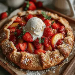 As the warm days of summer approach, the market stalls brim with vibrant, ripe fruits, beckoning us to create delicious desserts that celebrate the season. One such delightful treat is the Strawberry Peach Galette, an easy yet impressive dessert that perfectly showcases the natural sweetness of summer's bounty. This rustic pastry, with its flaky crust and luscious fruit filling, is not only a feast for the eyes but also a comforting indulgence that can elevate any gathering or family dinner.