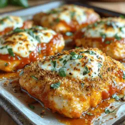 Cheesy Delight: Easy Baked Chicken Parmesan