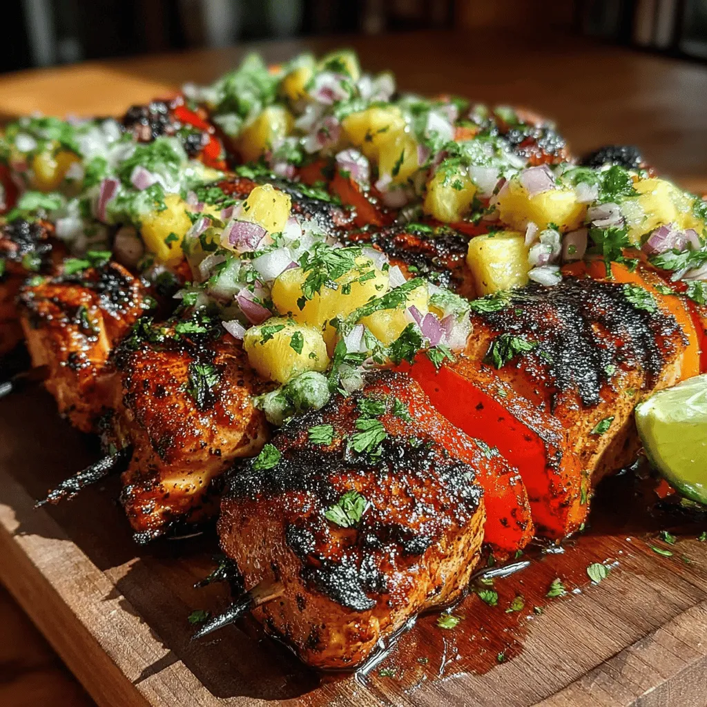 As the days grow longer and the sun shines brighter, there's an undeniable urge to embrace the flavors of summer. One dish that perfectly encapsulates this seasonal spirit is Tropical Bliss Chicken Skewers with Pineapple Salsa. This vibrant and delicious recipe not only tantalizes the taste buds but also brings a refreshing burst of tropical flavors that make it an ideal choice for outdoor gatherings, barbecues, or simply a delightful weeknight dinner. The combination of succulent chicken, sweet pineapple, and zesty salsa promises to transport you to a sun-soaked paradise with every bite.