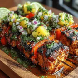 As the days grow longer and the sun shines brighter, there's an undeniable urge to embrace the flavors of summer. One dish that perfectly encapsulates this seasonal spirit is Tropical Bliss Chicken Skewers with Pineapple Salsa. This vibrant and delicious recipe not only tantalizes the taste buds but also brings a refreshing burst of tropical flavors that make it an ideal choice for outdoor gatherings, barbecues, or simply a delightful weeknight dinner. The combination of succulent chicken, sweet pineapple, and zesty salsa promises to transport you to a sun-soaked paradise with every bite.