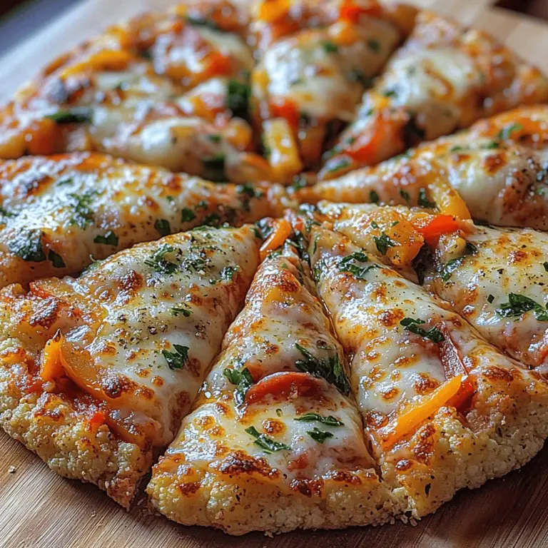 In the culinary world, pizza is often hailed as a universal comfort food. Its ability to bring people together makes it a favorite across various cultures and cuisines. However, the traditional pizza, with its rich dough and heavy toppings, can sometimes be a guilty pleasure rather than a wholesome meal. Enter the Cauliflower Pizza Crust, a revolutionary dish that swaps out conventional flour for nutrient-packed cauliflower, providing a guilt-free alternative without compromising on flavor or satisfaction. This recipe not only caters to those seeking healthier eating options but also appeals to gluten-free dieters and vegetable lovers alike.