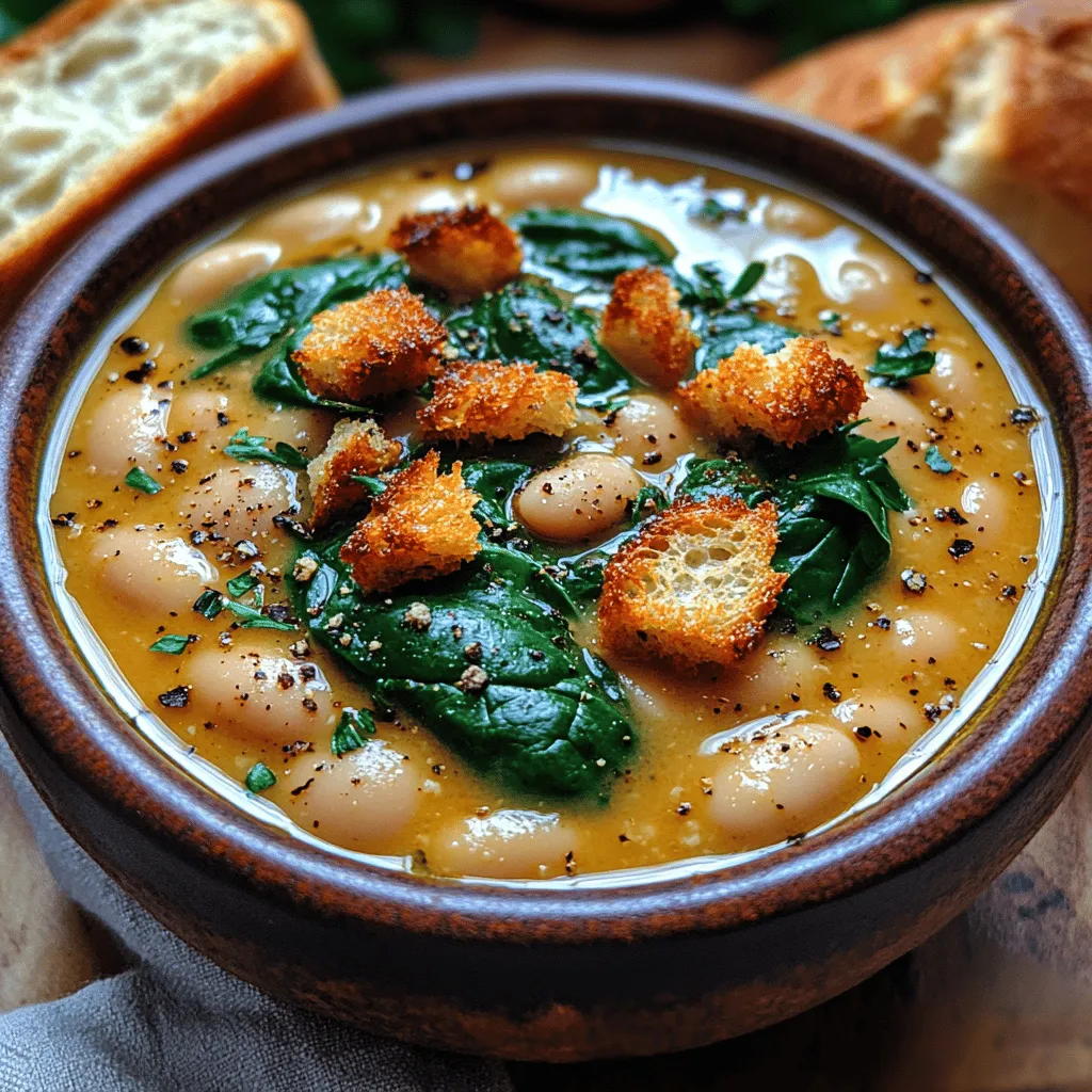 The key components of this soup—white beans and spinach—are not just tasty; they are also packed with an array of nutritional benefits that make them a fantastic addition to any meal plan.