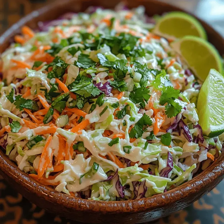 Coleslaw is a beloved side dish that has graced tables across America for generations. Its crunchy texture and creamy dressing make it a staple at barbecues, potlucks, and family gatherings. However, if you're looking to elevate this classic dish, then the Zesty Cilantro Lime Coleslaw is the perfect recipe for you. This vibrant and refreshing version adds a burst of flavor that is sure to impress your guests and make your taste buds dance.