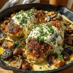 Creamy Garlic Butter Mushroom Chicken Recipe