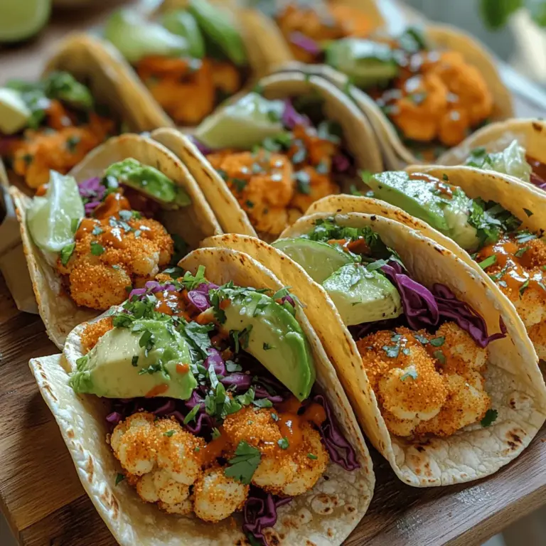 In recent years, the plant-based food movement has surged in popularity, driven by a growing awareness of health, sustainability, and ethical eating. Among the standout dishes that have emerged from this culinary trend is the Fiery Cauliflower Delight Taco. This innovative recipe is a delightful fusion of flavor, texture, and nutrition, appealing to both vegans and meat enthusiasts alike. By showcasing the humble cauliflower in a bold and exciting way, these tacos have captured the hearts (and appetites) of many.