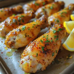 Crispy Lemon Garlic Drumsticks: A Flavorful Delight