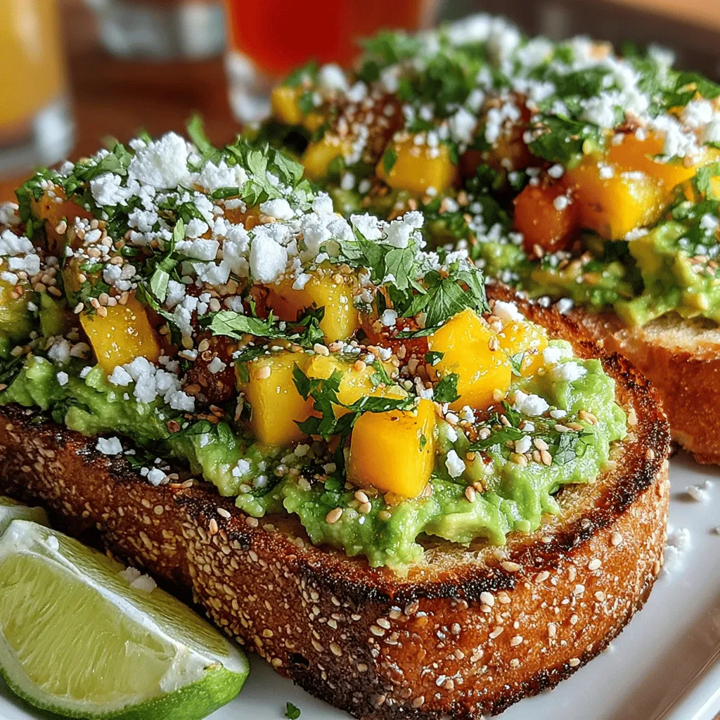 In recent years, the culinary world has witnessed an explosion in the popularity of avocado toast. This simple yet delicious dish has transformed from a humble breakfast option to a trendy staple in cafes and homes around the globe. Its creamy texture and rich flavor have made it a favorite for food enthusiasts and health-conscious eaters alike. Adding a unique twist to this beloved classic, the Tropical Bliss Mango Avocado Toast combines the creamy goodness of ripe avocados with the sweet and tangy flavor of fresh mango, creating a refreshing delight that tantalizes the taste buds.