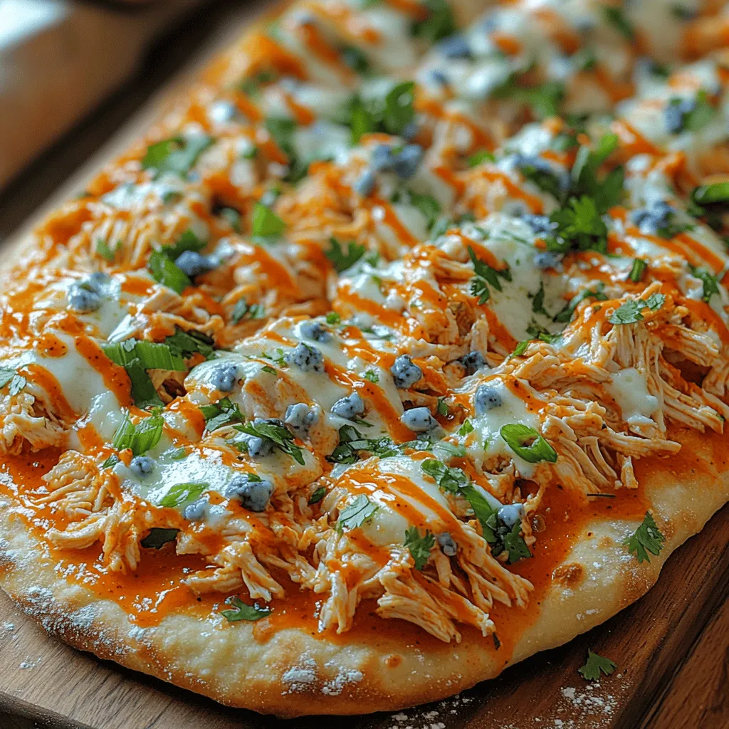Spicy Buffalo Chicken Flatbread