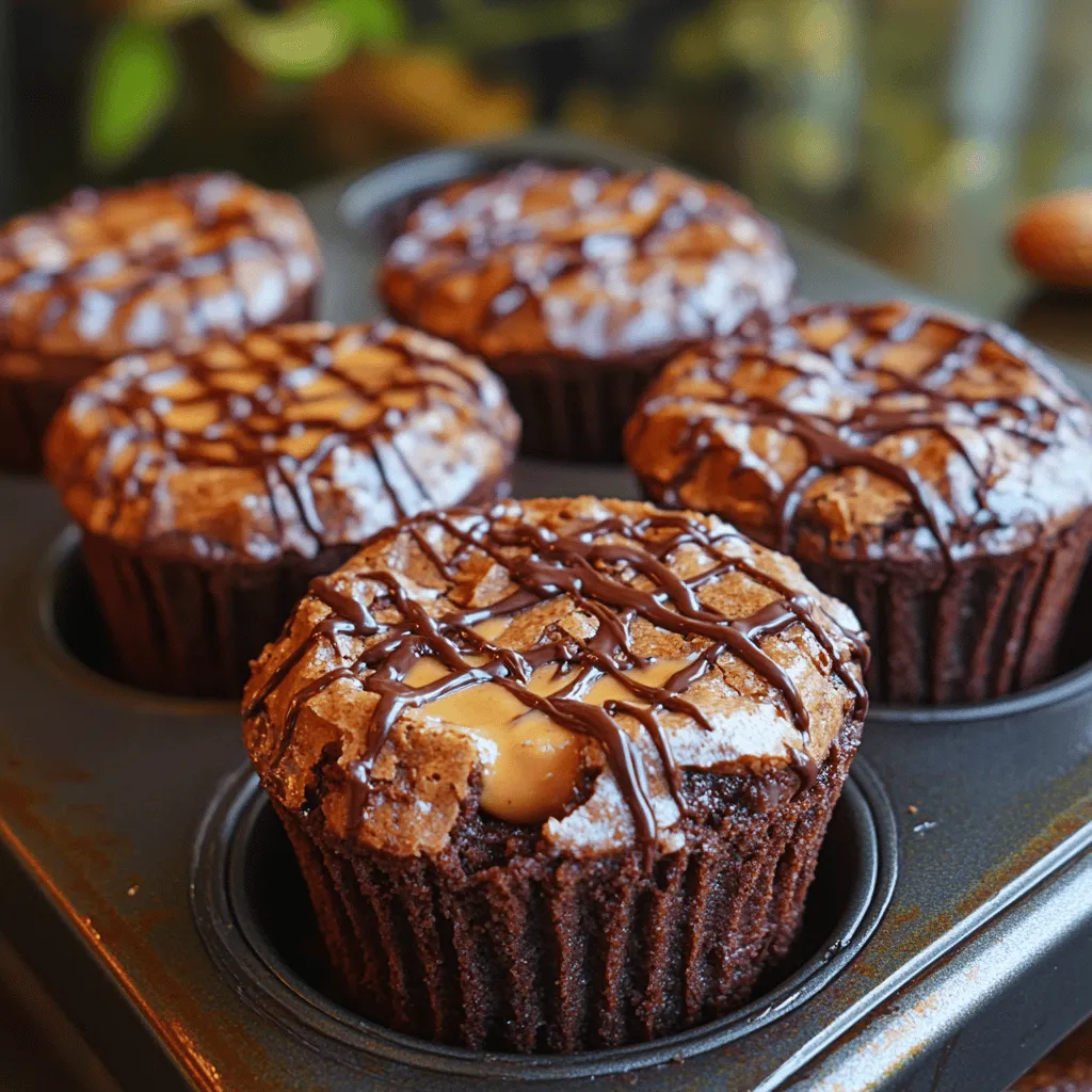 If you're on the hunt for a delightful dessert that combines two cherished flavors—rich chocolate and creamy peanut butter—then you're in for a treat with these Decadent Peanut Butter Brownie Cups. This recipe takes the classic brownie and elevates it to new heights by adding a luscious layer of peanut butter, resulting in a dessert that not only satisfies a sweet tooth but also offers a delightful contrast of textures. The origins of brownies can be traced back to the United States in the late 19th century, where they emerged as a simpler alternative to cakes. As the years went by, variations began to pop up across the culinary landscape, with the addition of peanut butter giving this treat a contemporary twist that has made it a favorite among dessert lovers.