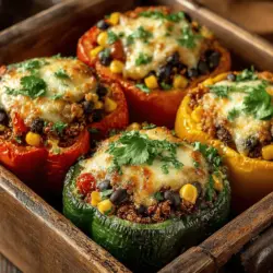 Savory Quinoa & Veggie Stuffed Peppers