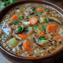 Creamy Mushroom Wild Rice Soup: A Comforting Culinary Adventure
