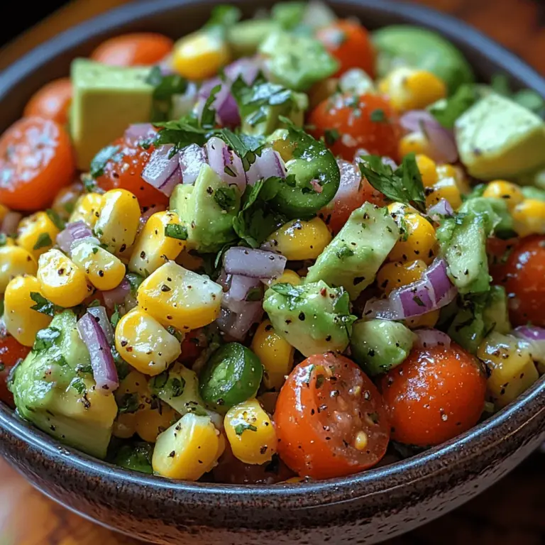To make a truly exceptional Zesty Corn and Avocado Salsa, it’s crucial to select the best ingredients. Here’s a closer look at the key components of this recipe: