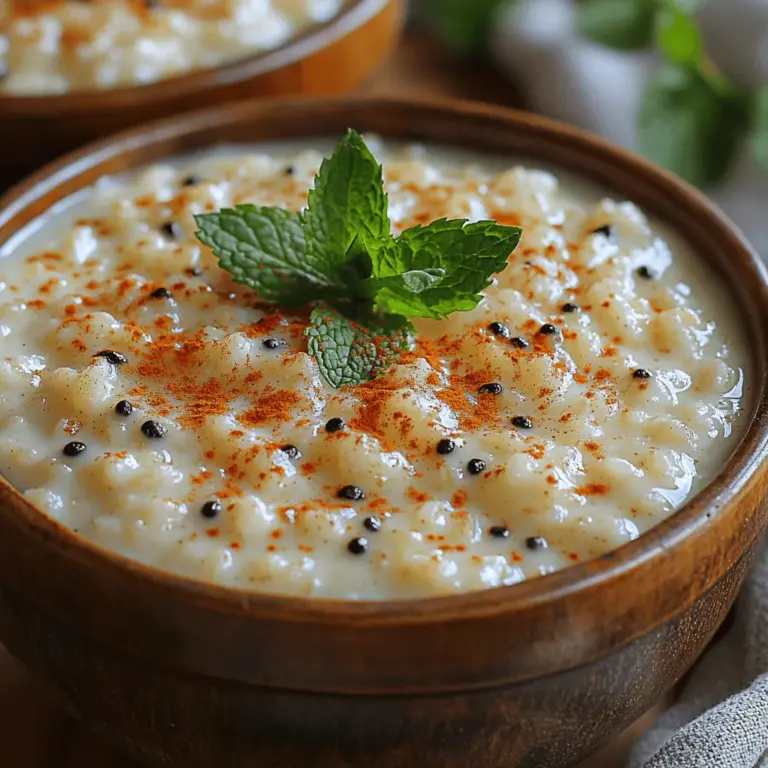 There’s something undeniably comforting about a bowl of homemade rice pudding, especially when it's infused with the rich aroma of real vanilla beans. This velvety vanilla bean rice pudding is not just a dessert; it’s a nostalgic journey that transports many of us back to our childhood kitchens, where the simple act of cooking became a cherished family ritual. The allure of this creamy delight lies in its adaptability, allowing you to enjoy it warm or chilled, dusted with cinnamon or topped with fresh fruits.
