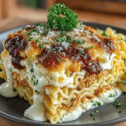 Cheesy BBQ Chicken Baked Ziti