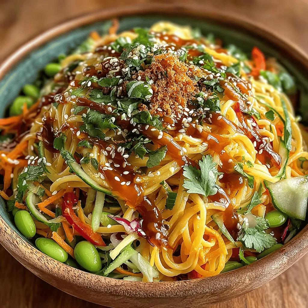 Asian noodle salads are a delightful culinary creation, loved for their vibrant flavors, crisp textures, and satisfying freshness. They embody a harmonious blend of ingredients that celebrate both the palate and the eye. Among the myriad of options, the Crunchy Asian Noodle Salad with Zesty Peanut Dressing stands out as a recipe that not only tantalizes your taste buds but also brings a burst of color to your table.