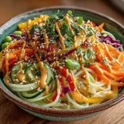 Asian noodle salads are a delightful culinary creation, loved for their vibrant flavors, crisp textures, and satisfying freshness. They embody a harmonious blend of ingredients that celebrate both the palate and the eye. Among the myriad of options, the Crunchy Asian Noodle Salad with Zesty Peanut Dressing stands out as a recipe that not only tantalizes your taste buds but also brings a burst of color to your table.
