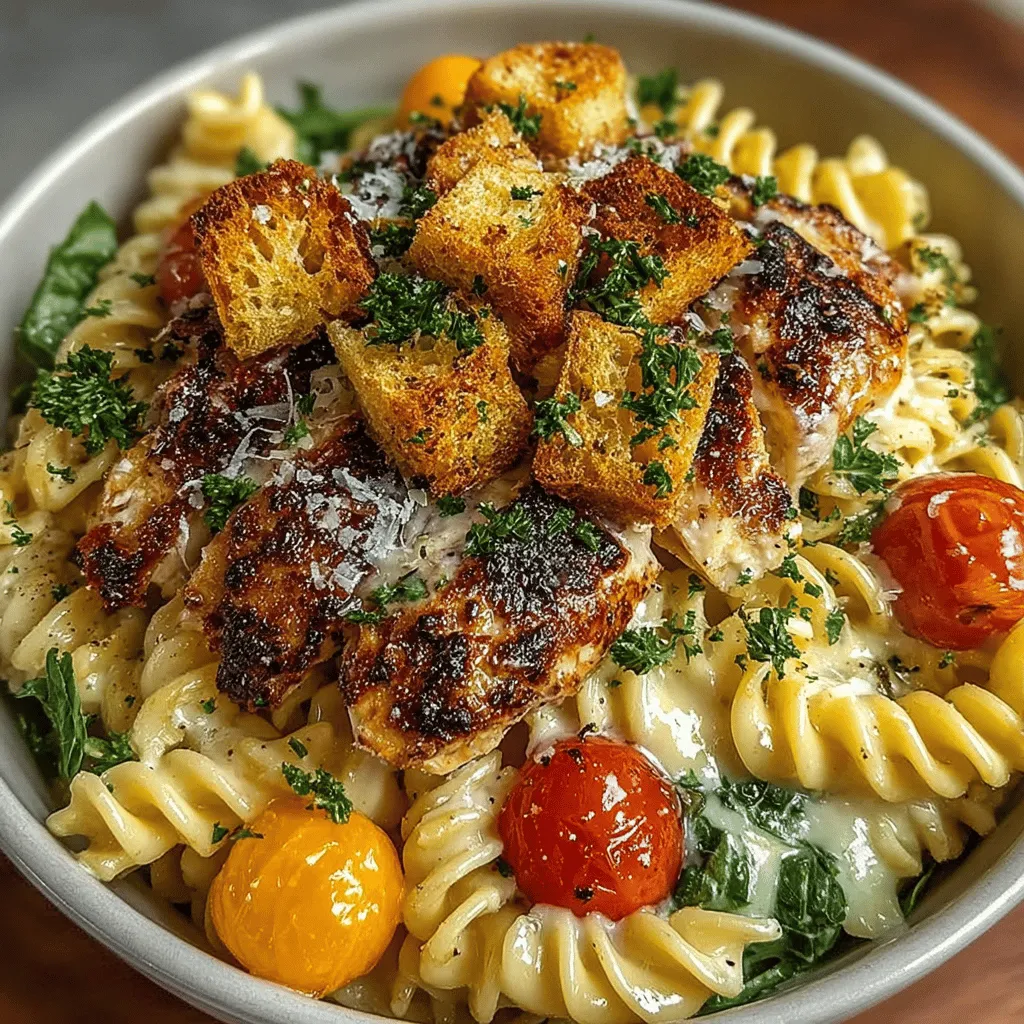 The Refreshing Chicken Caesar Pasta Salad is a delightful dish that beautifully marries the classic flavors of a Caesar salad with the hearty satisfaction of pasta. This recipe is not only a feast for the palate but also a visual delight, making it an excellent choice for various occasions. Whether you're planning a picnic in the park, hosting a family dinner, or simply seeking a quick, nutritious meal, this pasta salad is sure to impress.