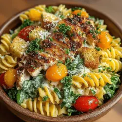 Refreshing Chicken Caesar Pasta Salad Recipe